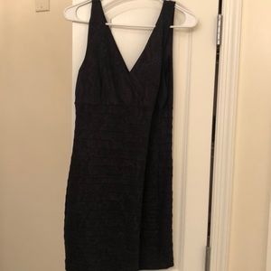 Sale Express- Black Dress w/slight snack print